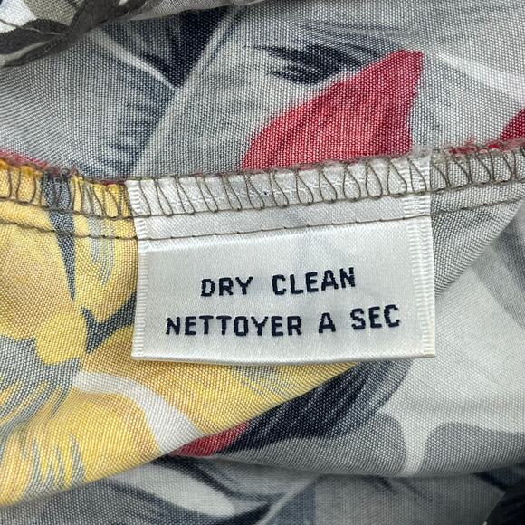 Rena Rowan Saville Short Sleeve Tropical Floral Summer Button Down Shirt 8 - Picture 7 of 9